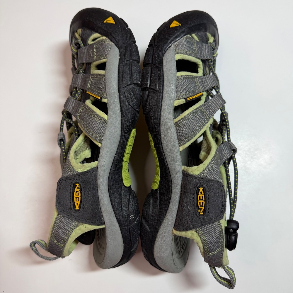 Keen Newport H2 Waterproof Hiking Sandals Gray Lime Green Womens Size 7.5 - Picture 7 of 9